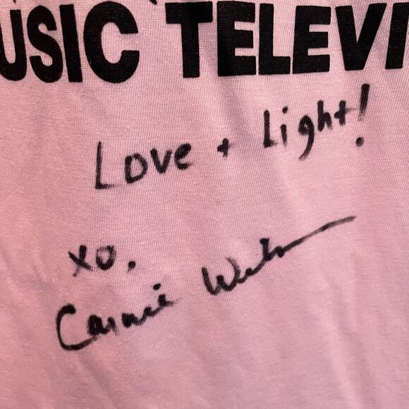 Viacom MTV Mushroom Short Sleeve Graphic Pink T-Shirt Large - Picture 7 of 9